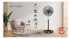 Ventilador 18in, 85w Antek, 3 Aspas Metalicas Estructura Negro Aspas Plateado Diámetro 45.72 cm Material de las aspas Metal