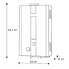 Boiler De Paso Mirage para 1 servicio gas LP MBF06ED - Blanco